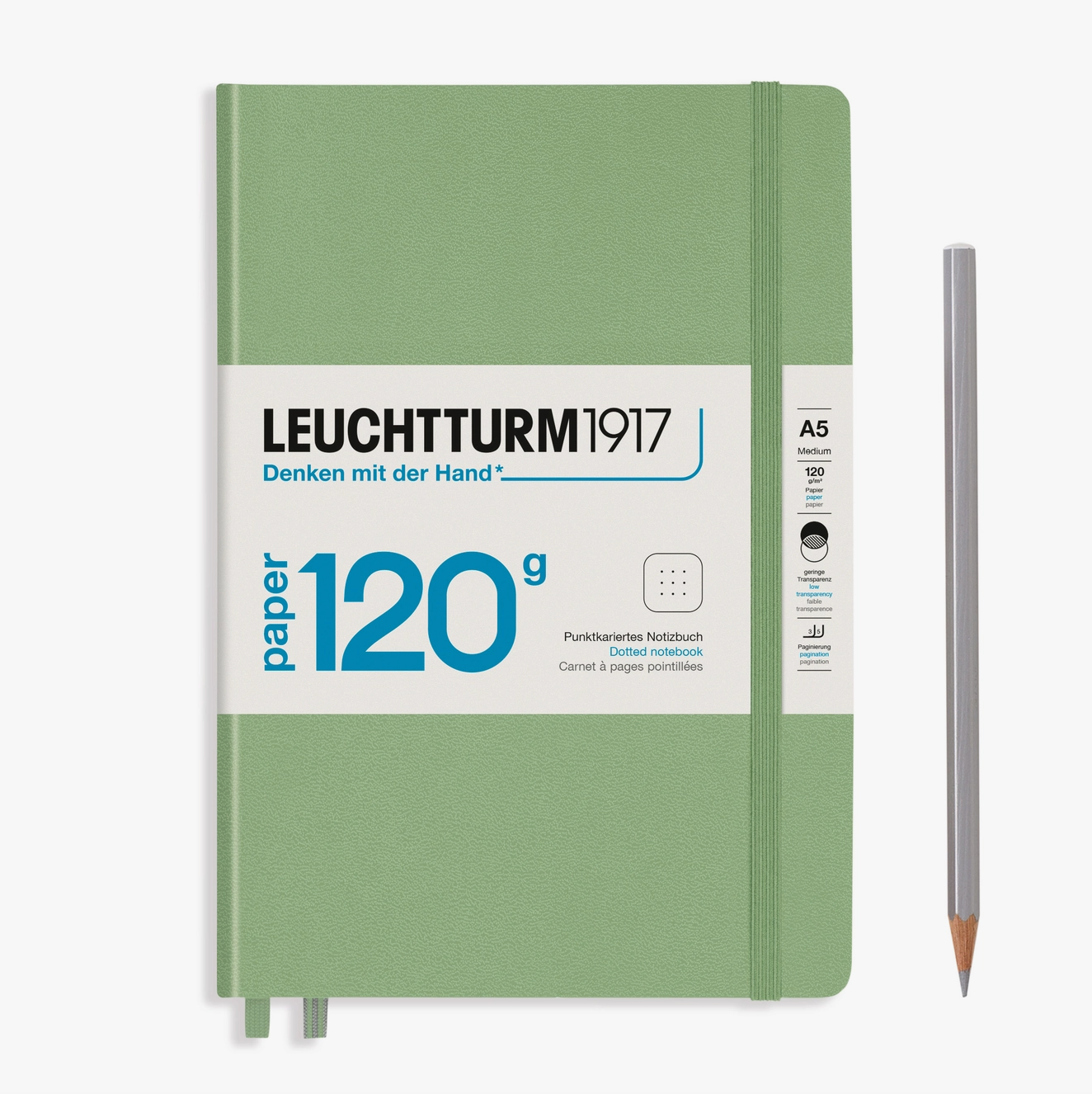 Leuchtturm1917 120g Notebook, Medium, Hardcover, Dotted