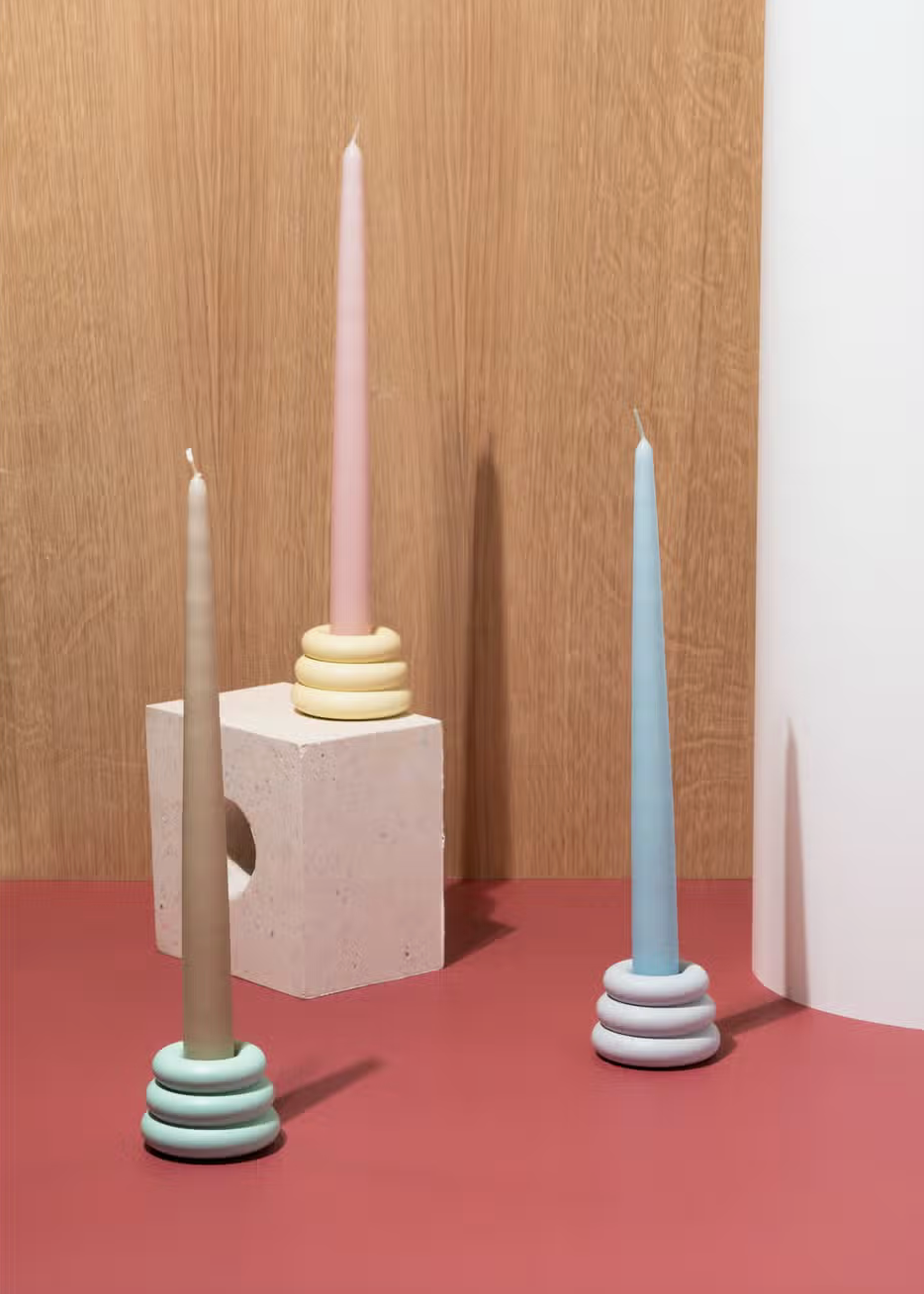 Tapered Dipped Candles - Pair