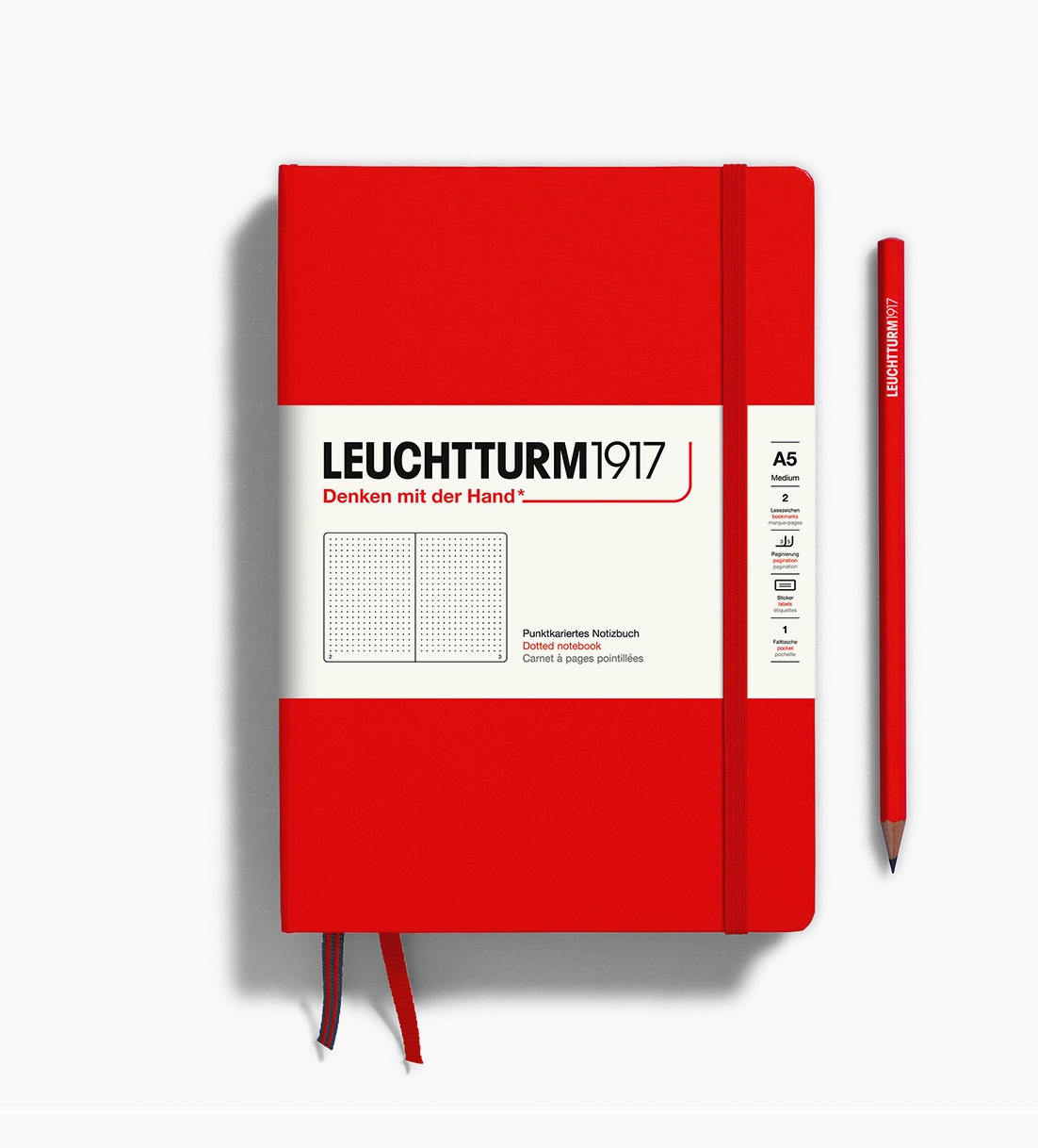 Leuchtturm1917 120g Notebook, Medium, Hardcover, Dotted