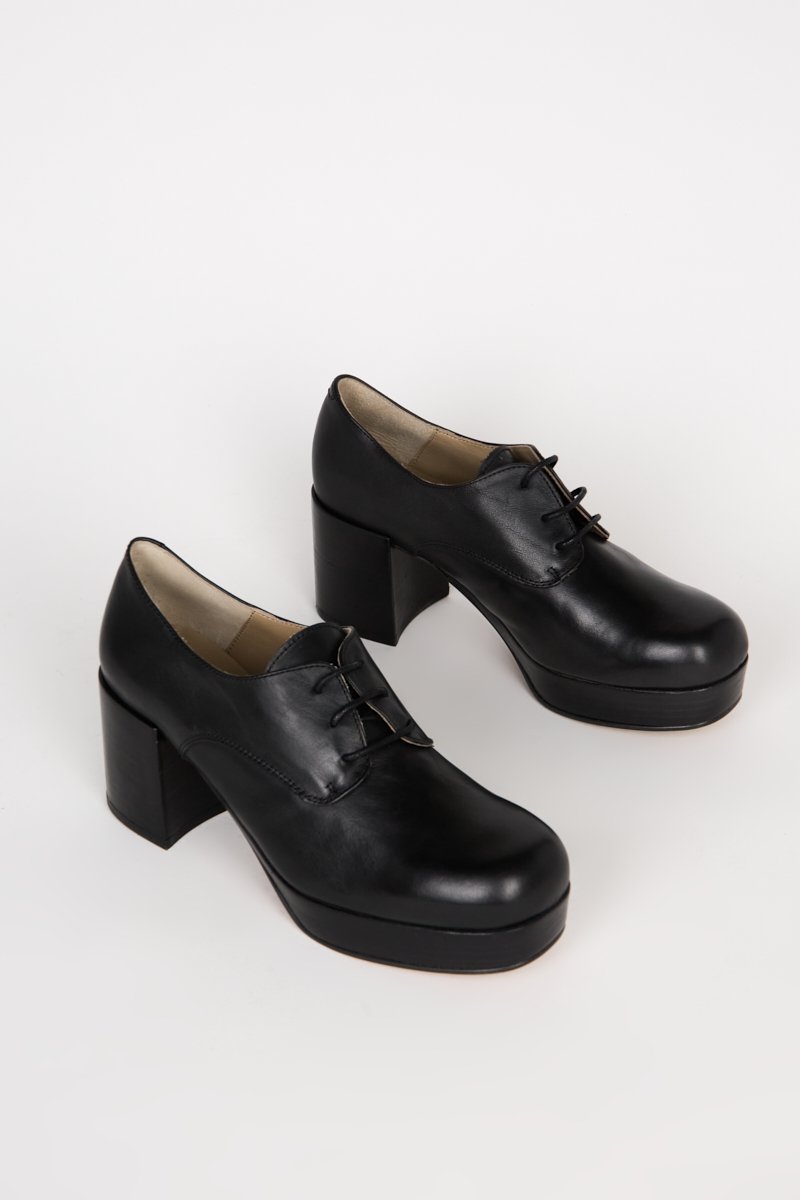 Albany Lace Up Platform Shoes - Skies For Miles