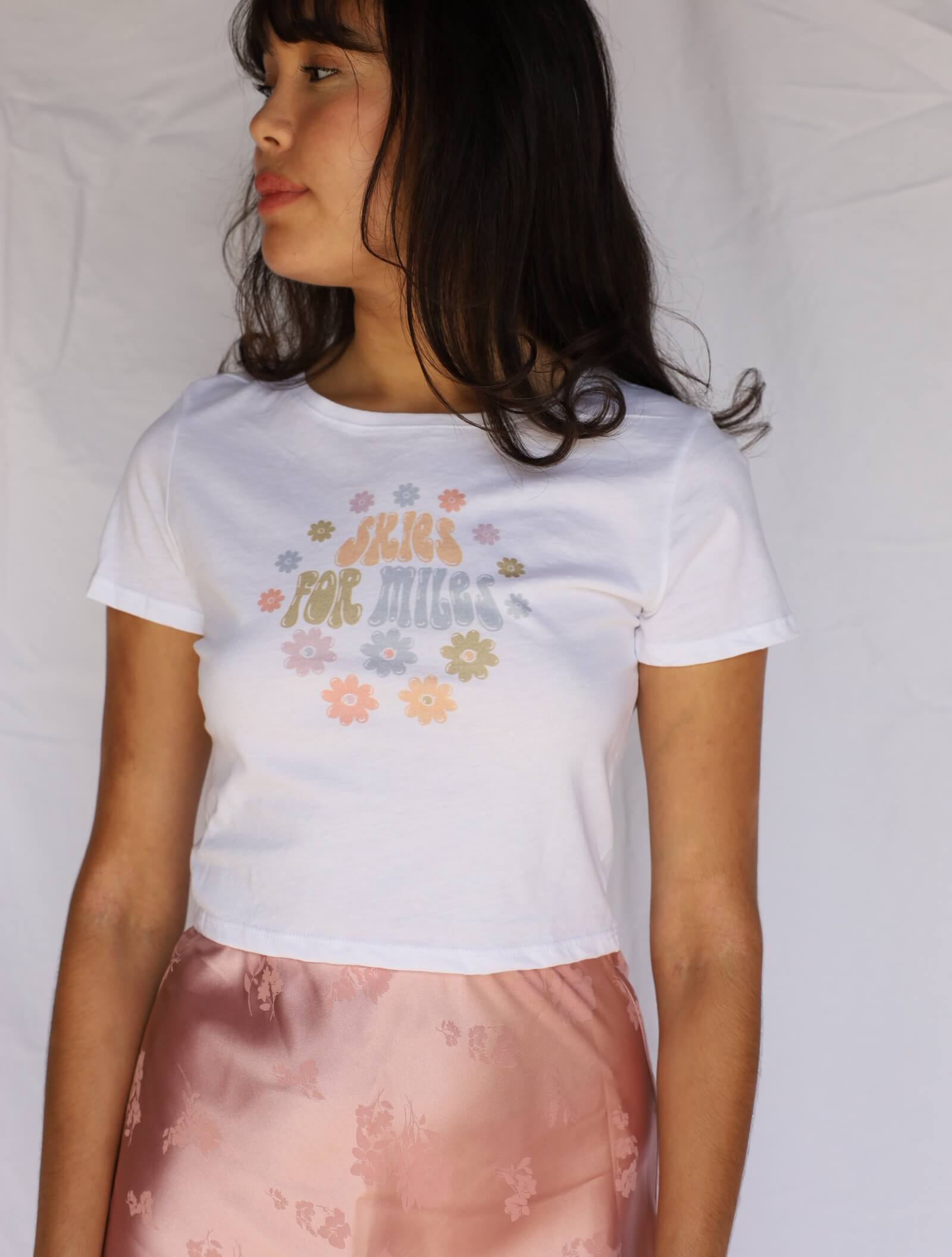 Flower Power Baby Tee - Skies For Miles Boutique