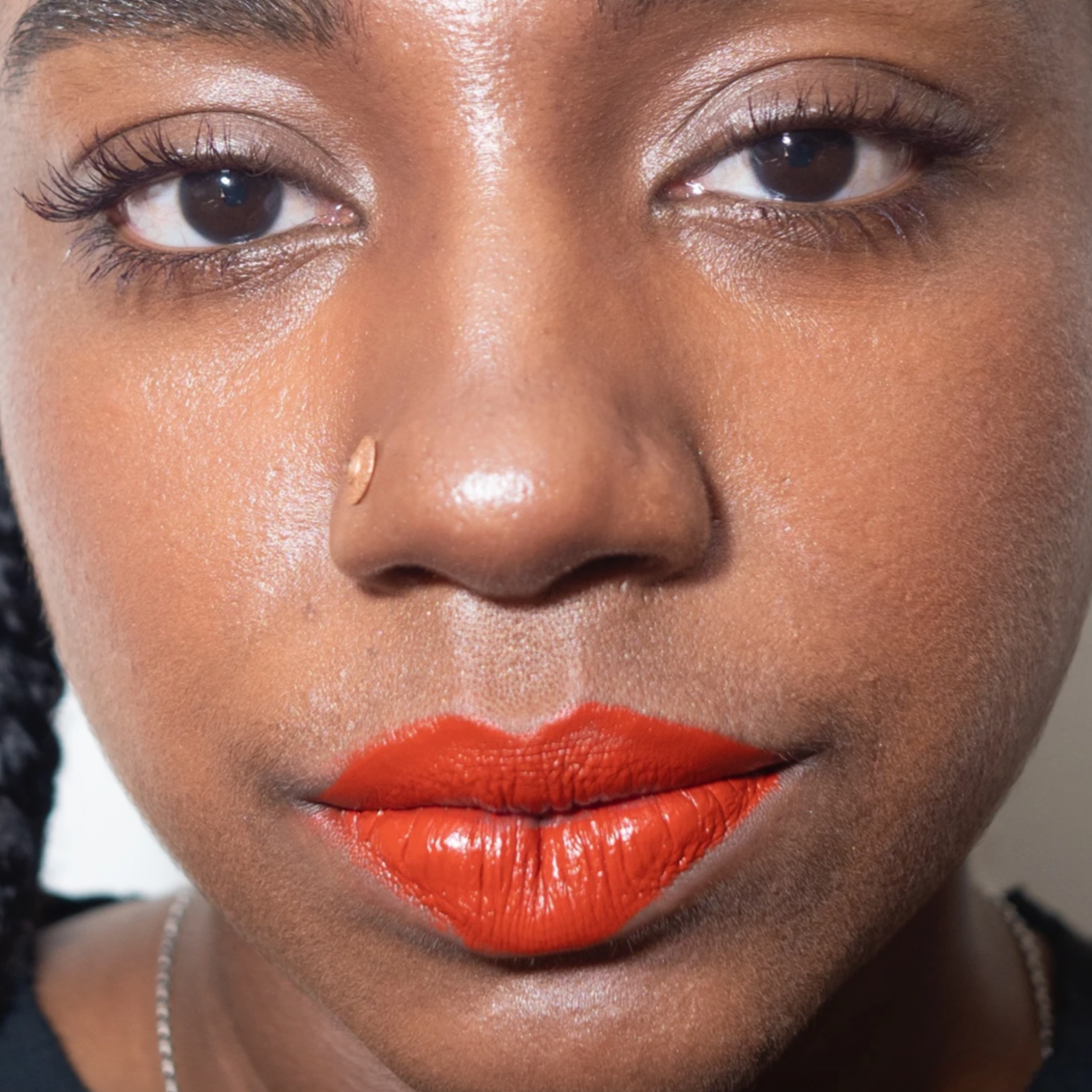 Matte lip color in orange red. Non toxic ingredients with long lasting power.#color_mortar-and-pestle skies for miles