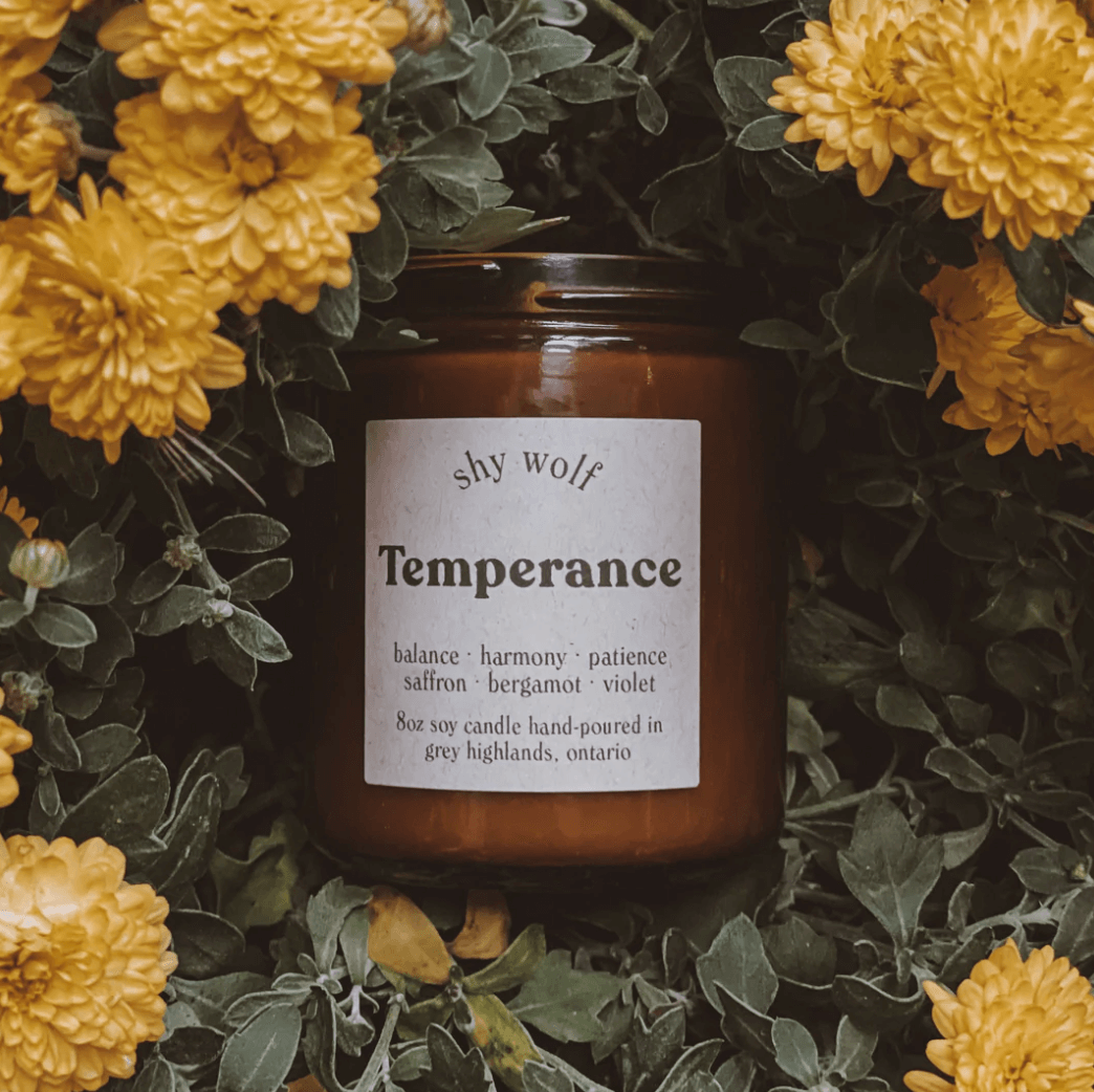 Temperance Soy Wax Candle - Bergamot, Saffron, Violet