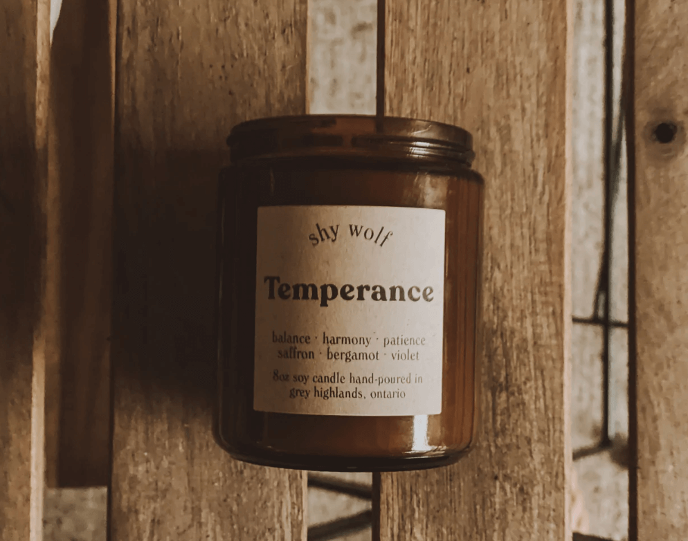 Temperance Soy Wax Candle - Bergamot, Saffron, Violet
