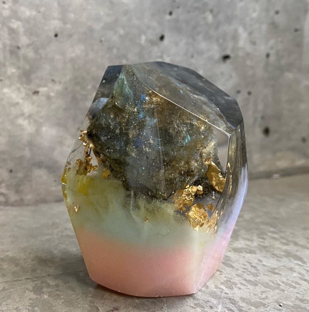 UV Glow Crystal Resin Amazonite Stone
