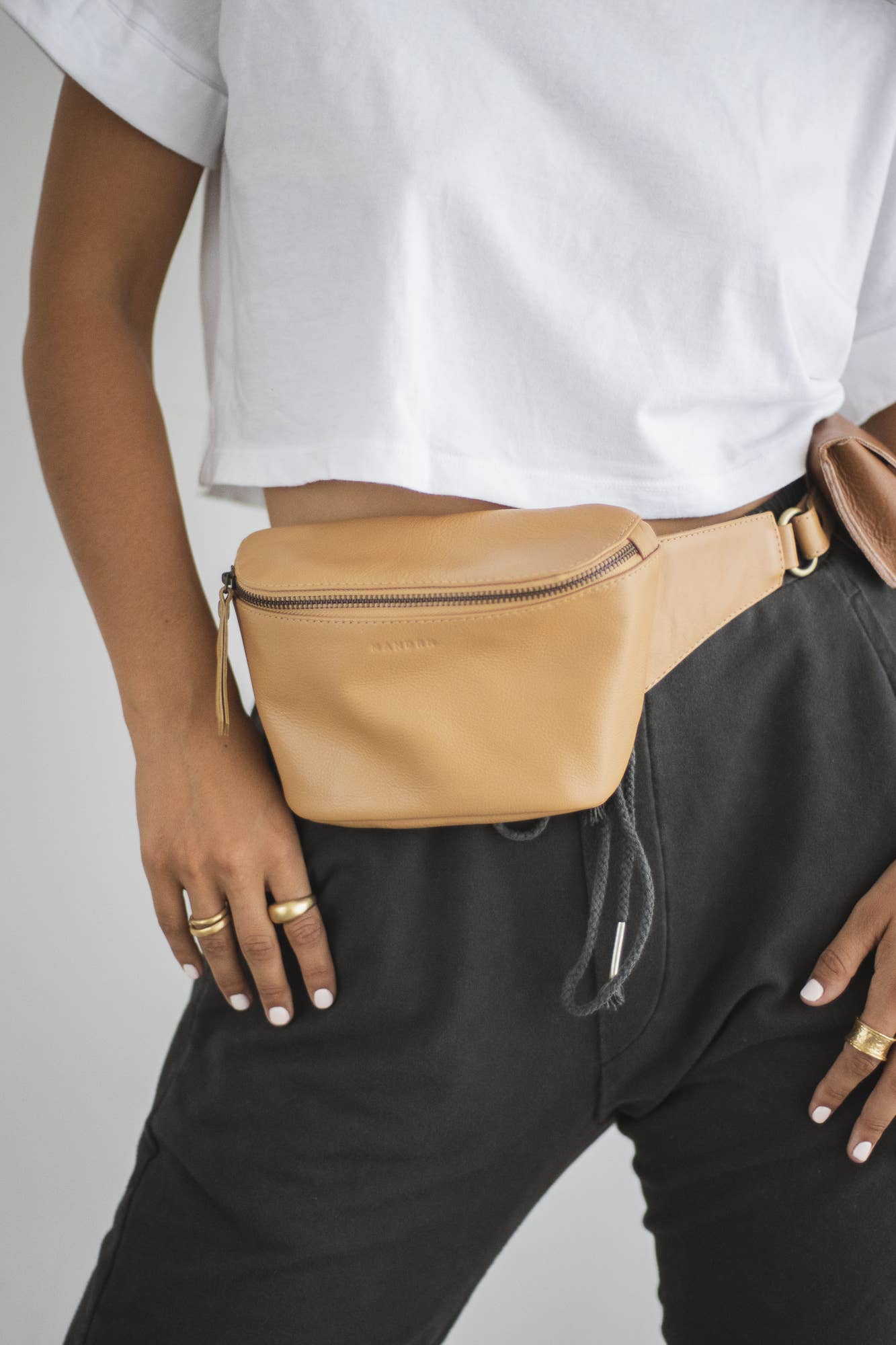 MANDRN The Remy Leather Fanny Pack