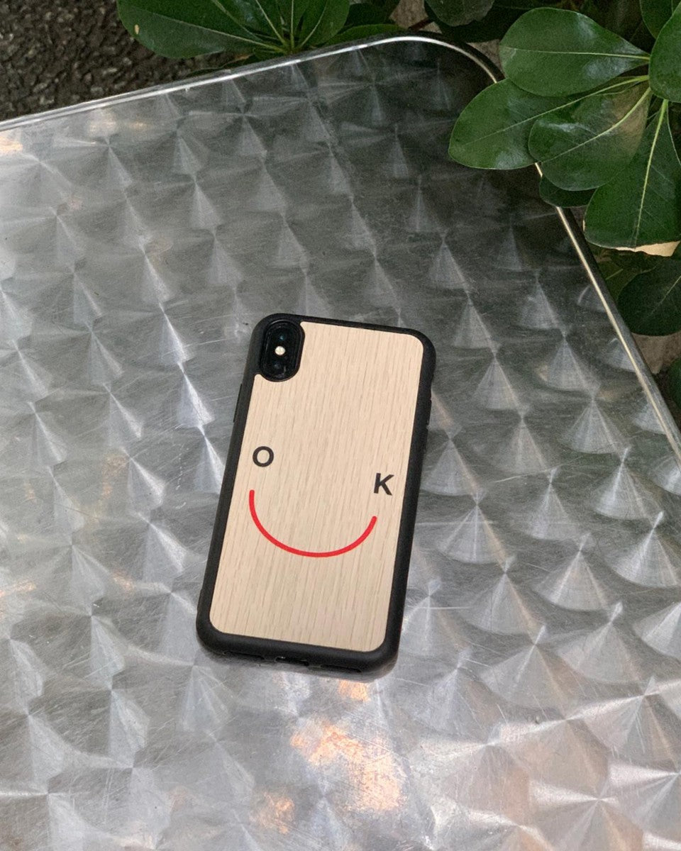 Wood'd OKAY Smiley iPhone Case - Skies for Miles